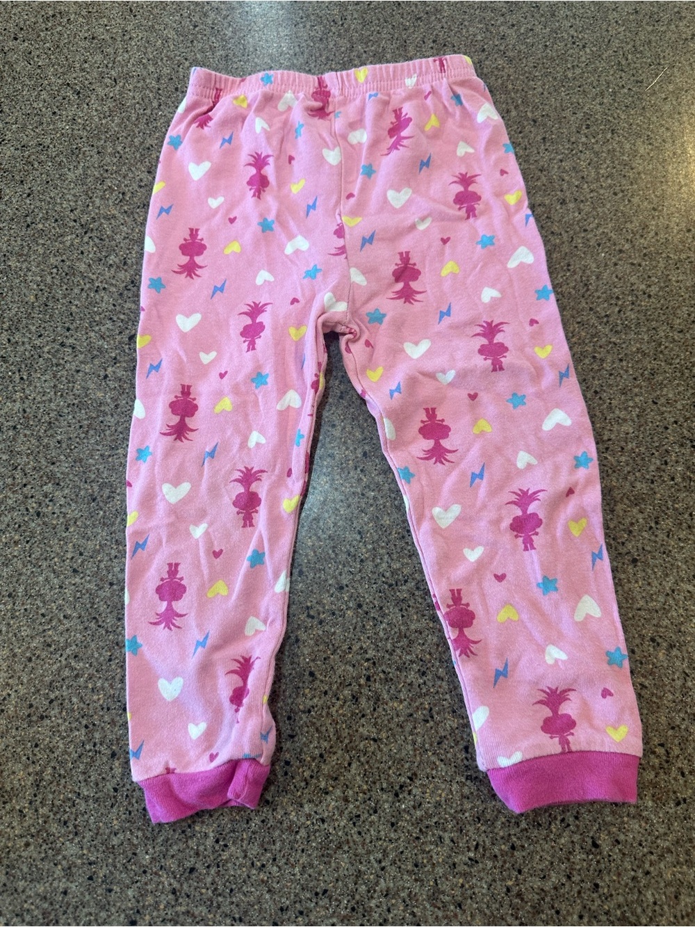 Girls' Pink Heart & Character Pajama Pants